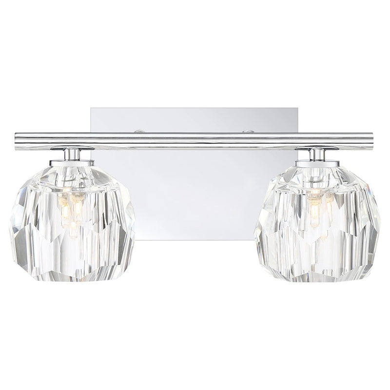 Quoizel Regalia 2 Light Bath Vanity, Polished Chrome
