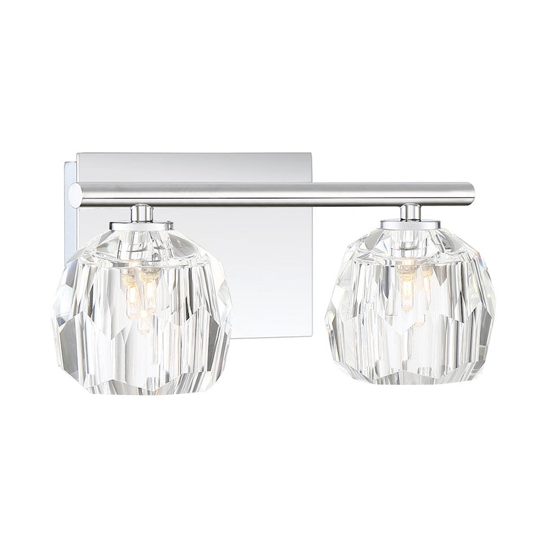 Quoizel Regalia 2 Light Bath Vanity, Polished Chrome