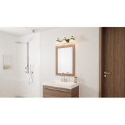 Quoizel Regency 3 Light Bath Vanity, Weathered Brass/Opal Etched