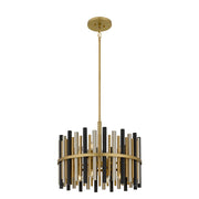 Quoizel Richards 8-Lt Brushed Gold Pendant, Brushed Gold - RICH2822BRG
