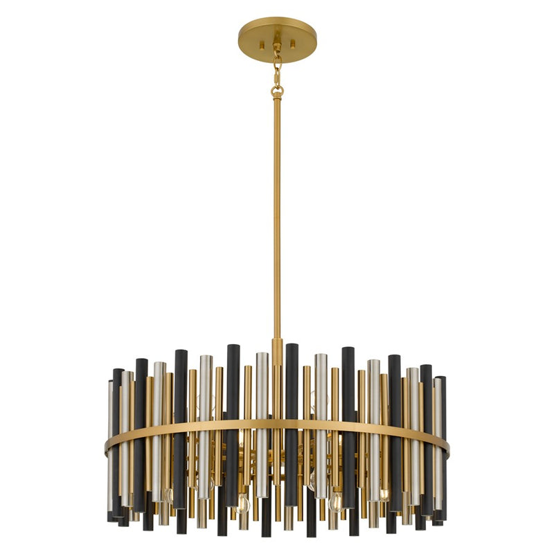 Quoizel Richards 12-Lt Brushed Gold Pendant, Brushed Gold - RICH2830BRG
