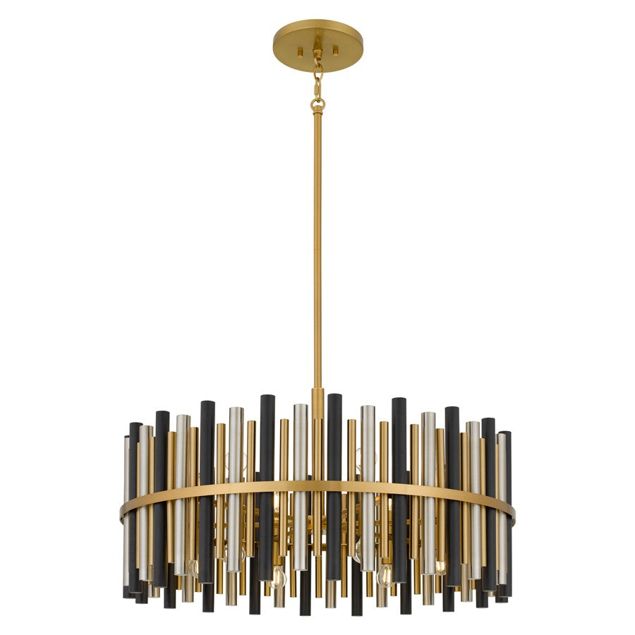 Quoizel Richards 12-Lt Brushed Gold Pendant, Brushed Gold - RICH2830BRG