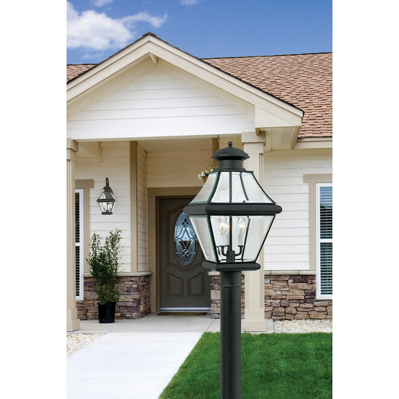 Quoizel 2 Light Rutledge Outdoor Wall Lanterns, Mystic Black