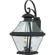 Quoizel 3 Light Rutledge Outdoor Wall Lanterns, Mystic Black