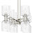 Quoizel Ramada 16 Light Island Light, Nickel/Clear Ribbed Glass