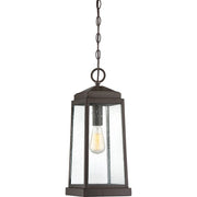 Quoizel Ravenel 8in 1-Light Outdoor Lantern | Traditional Western Bronze and Clear Seedy Glass | Covered Patio & Porch | Model RNL1908WT