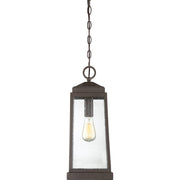 Quoizel Ravenel 8in 1-Light Outdoor Lantern | Traditional Western Bronze and Clear Seedy Glass | Covered Patio & Porch | Model RNL1908WT