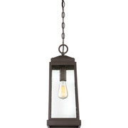 Quoizel Ravenel 8in 1-Light Outdoor Lantern | Traditional Western Bronze and Clear Seedy Glass | Covered Patio & Porch | Model RNL1908WT