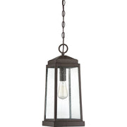 Quoizel Ravenel 8in 1-Light Outdoor Lantern | Traditional Western Bronze and Clear Seedy Glass | Covered Patio & Porch | Model RNL1908WT