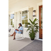 Quoizel Ravenel Outdoor Lantern, Bronze/Seedy Glass
