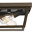 Quoizel Rue De Royal 2 Light Flush Mount, Industrial Bronze/Clear