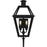 Quoizel Rue De Royal 2Light Outdoor Lantern, Earth Black/Clear Glass