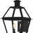 Quoizel Rue De Royal 2Light Outdoor Lantern, Earth Black/Clear Glass