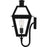 Quoizel Rue De Royal 1Lt Outdoor Lantern, Black/Clear/Tempering