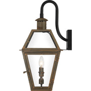 Quoizel Rue De Royal 13in 2-Light Outdoor Lantern | Traditional Industrial Bronze and Clear Glass | Front Porch & Entryway | Model RO8411IZ