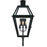 Quoizel Rue De Royal 4Lt 30" Outdoor Lantern, Black/Clear/Tempering