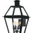 Quoizel Rue De Royal 4Lt 30" Outdoor Lantern, Black/Clear/Tempering