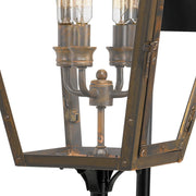 Quoizel Rue De Royal 16in 4-Light Outdoor Lantern | Traditional Industrial Bronze and Clear Glass | Front Porch & Patio | Model RO8414IZ