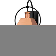 Quoizel Rue De Royal 18in 1-Light Outdoor Lantern | Traditional Aged Copper and Clear Glass | Front Porch & Entryway | Model RO8418AC