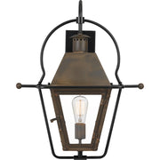 Quoizel Rue De Royal 1 Light Large Outdoor Wall Lantern, Bronze