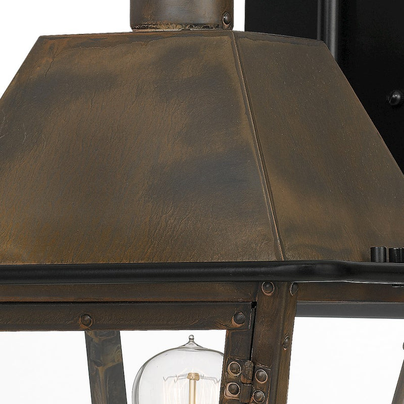 Quoizel Rue De Royal 1 Light Large Outdoor Wall Lantern, Bronze