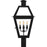 Quoizel Rue De Royal 4Lt 26" Outdoor Lantern, Black/Clear/Tempering