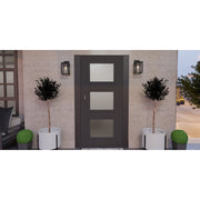 Quoizel Robbins 6in 1-Light Outdoor Lantern | Industrial Matte Black and Clear Seedy Glass | Front Porch & Entryway | Model ROB8406MBK
