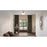 Quoizel Rowland 2 Light Semi-Flush Mount, Black/Clear/Sandblasted