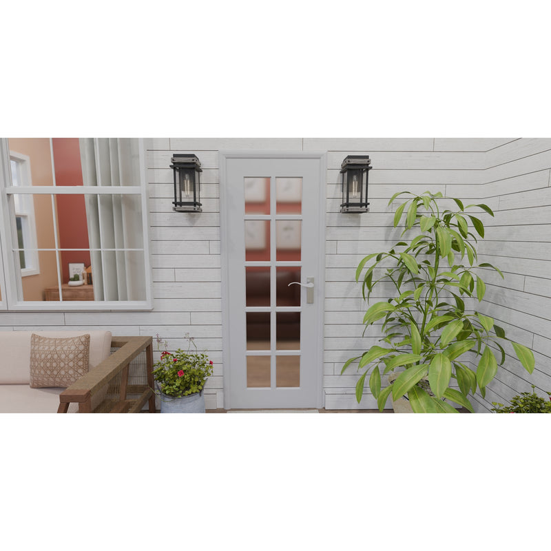 Quoizel Strader 8in 1-Light Outdoor Wall Lantern | Farmhouse Matte Black and Clear Seedy Glass | Front Porch & Entryway | Model SAD8407MBK