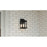 Quoizel Satterfield 1 Light Outdoor Lantern, Black/Clear Seedy