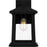 Quoizel Satterfield 1 Light Outdoor Lantern, Black/Clear Seedy