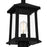 Quoizel Satterfield 1 Light 17" Outdoor Lantern, Black/Clear Seedy