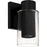 Quoizel Sawyer 1Lt 10" Outdoor Lantern, Black/Clear Seedy