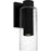 Quoizel Sawyer 1Lt 15" Outdoor Lantern, Black/Clear Seedy - SAW8005MBK