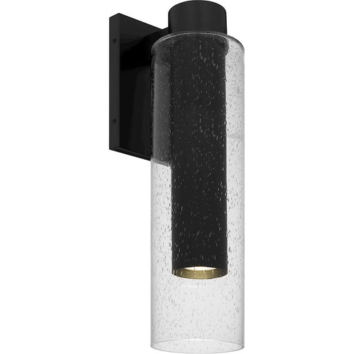 Quoizel Sawyer 1Lt 20" Outdoor Lantern, Black/Clear Seedy - SAW8105MBK