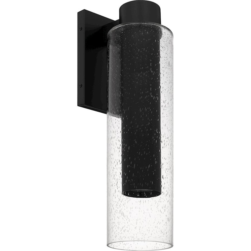 Quoizel Sawyer 1Lt 20" Outdoor Lantern, Black/Clear Seedy