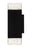 Quoizel Saxton Lt 14" Outdoor Lantern, Black/Clear Textured