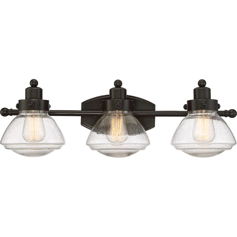 Quoizel Scholar 3 Bath Light, Palladian Bronze