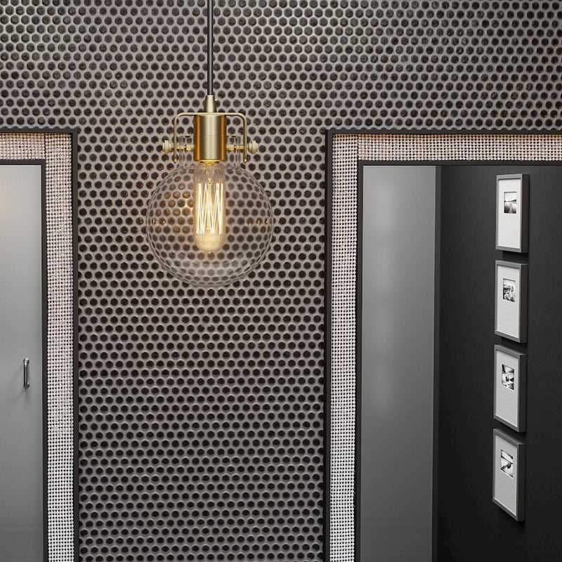 Quoizel Sidwell Mini Pendant, Weathered Brass