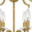 Quoizel Sunday 4 Light Semi-Flush Mount, Aged Brass