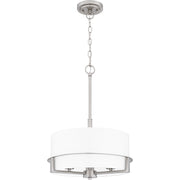 Quoizel Seymour 15in 3-Light Pendant | Transitional Brushed Nickel and Opal Etched Glass | Kitchen Island & Dining Room | Model SEY2815BN