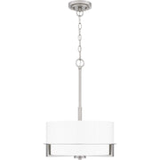 Quoizel Seymour 15in 3-Light Pendant | Transitional Brushed Nickel and Opal Etched Glass | Kitchen Island & Dining Room | Model SEY2815BN