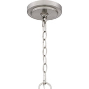 Quoizel Seymour 26in 5-Light Chandelier | Transitional Brushed Nickel and Opal Etched Glass | Dining Room & Foyer | Model SEY5026BN