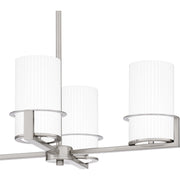 Quoizel Seymour 36in 6-Light Island Chandelier | Transitional Brushed Nickel and Opal Etched Glass | Kitchen Island & Dining Room | Model SEY636BN