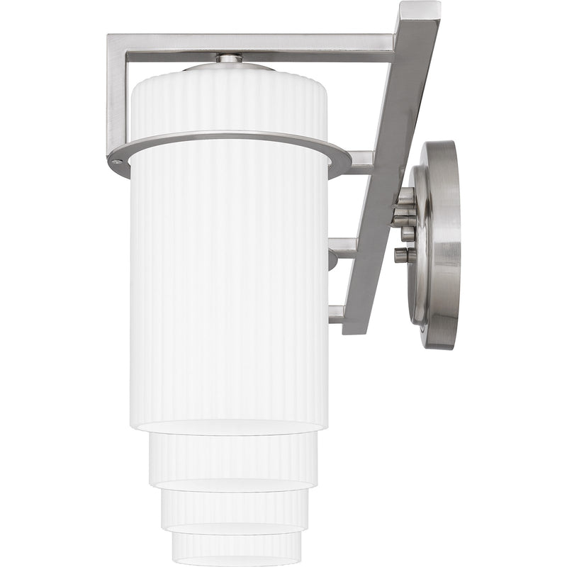 Quoizel Seymour 31in 4-Light Vanity Light | Transitional Brushed Nickel and Opal Etched Glass | Bathroom Vanity & Powder Room | Model SEY8631BN
