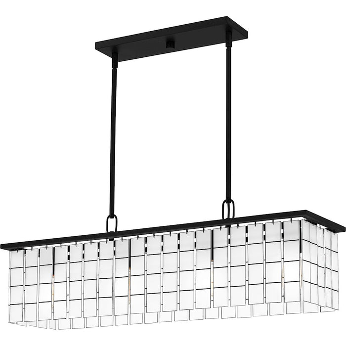 Quoizel Seigler 4 Light Island Light, Matte Black