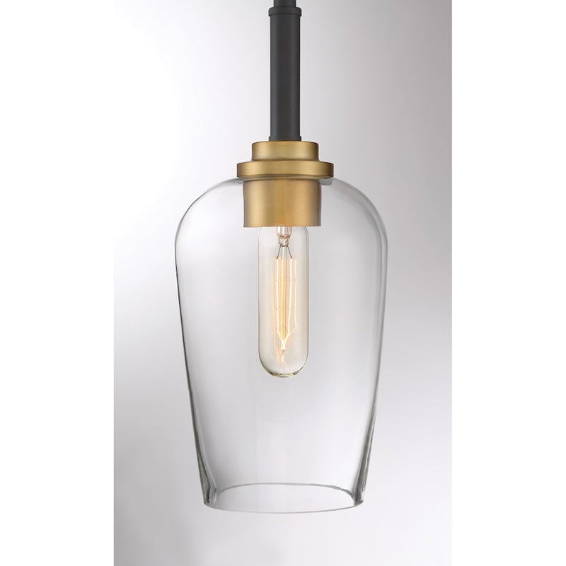 Quoizel Sagamore Mini Pendant, Earth Black