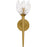 Quoizel Shea 1Light Wall Sconce, Brushed Gold/Glass
