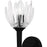 Quoizel Shea 1Light Wall Sconce, Matte Black/Glass