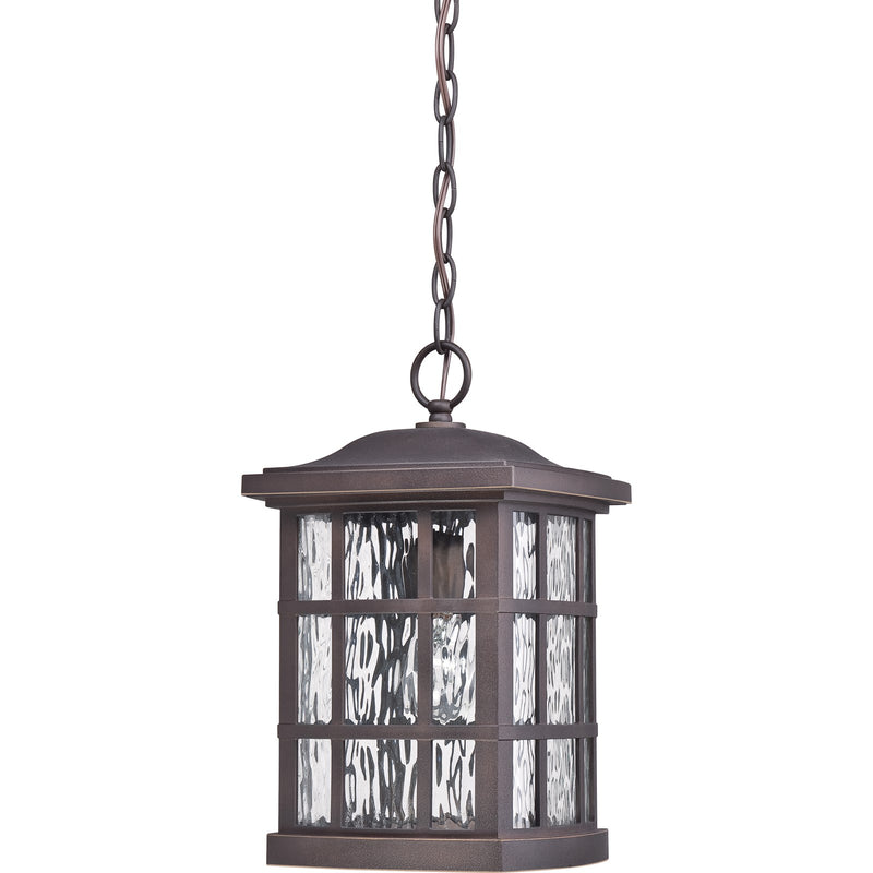 Quoizel Stonington 9.5in 1-Light Outdoor Wall Lantern | Traditional Palladian Bronze and Clear Water Glass | Front Porch & Entryway | Model SNN1909PN